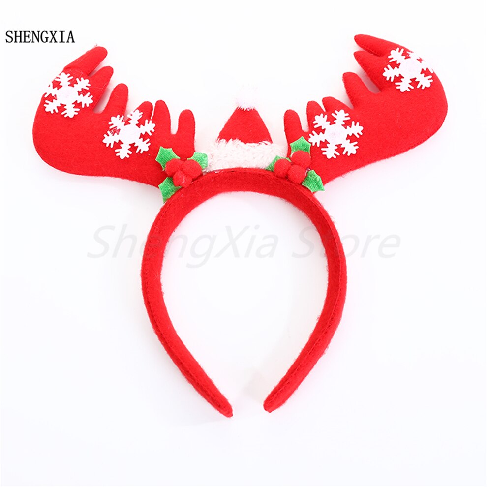 Kerst decoratie Kerst hoed gewei hoofdband Volwassen kinderen feestartikelen Kerst hoofd gesp elanden hoofdband: Default Title