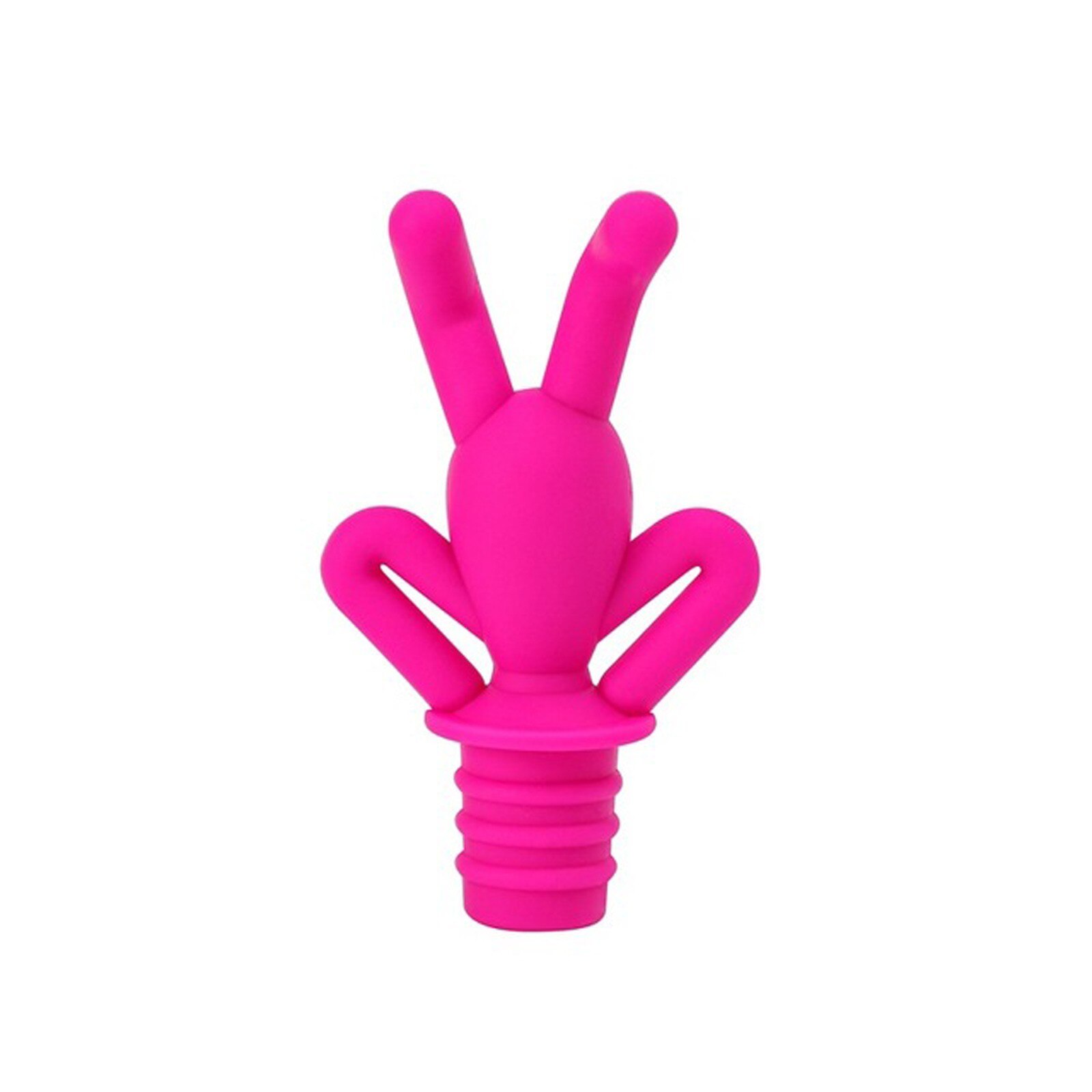Silicone Wine Stopper Bottle Boston Drinking Buddy Party Wine Glass Marker Bar Accessories Champagne Stopper Cocktail Cork: Hot Pink