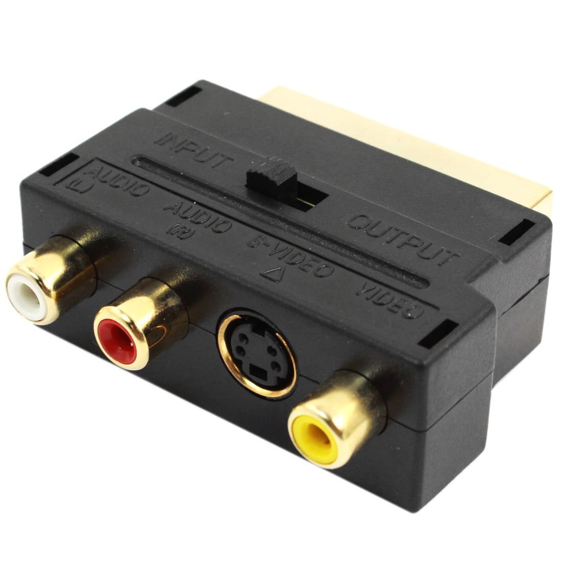 20 Pin Man-vrouw Pin 3 Rca Av + S-Video Adapter-Zwart
