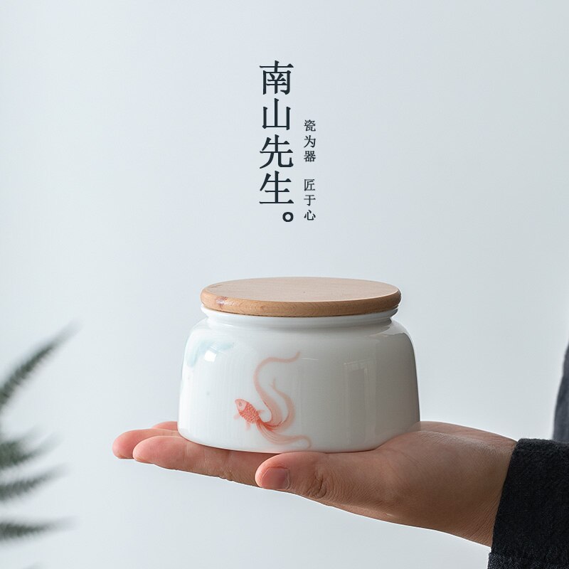 Bag Storage Box Tea Organizer Coffee Sugar Storage Jars Ceramic Container Coffee Suger Tea Storage Box Caja Para Te Tea Storage