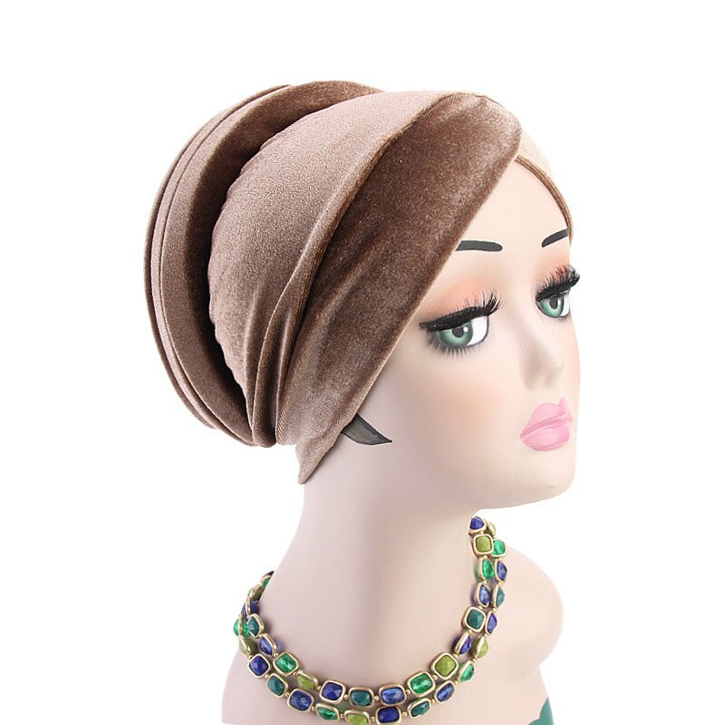 Pañuelo mujer musulmana de terciopelo de Color liso, hiyabs para mujer, turbante, gorro, cubierta de algodón, gorro interior de hiyab, prenda Islámica para la cabeza, sombrero debajo de la bufanda