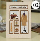 Tarjetas del Día del Padre, tarjetas de cumpleaños hechas a mano, tarjetas de felicitación del padre de papel 3D