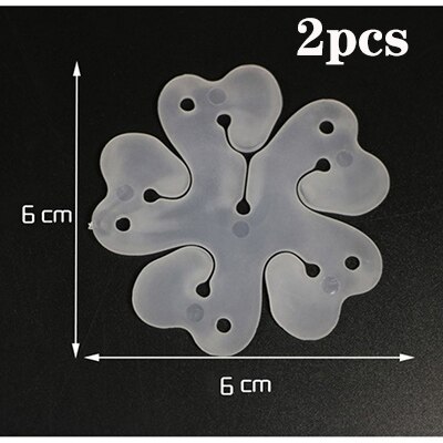 Balloon Accessories 5M Balloon Chain Ribbon Dot Wedding Party Birthday Background Decoration Balloon Chain Arch Balloon supplies: 2pc Plum flower clip