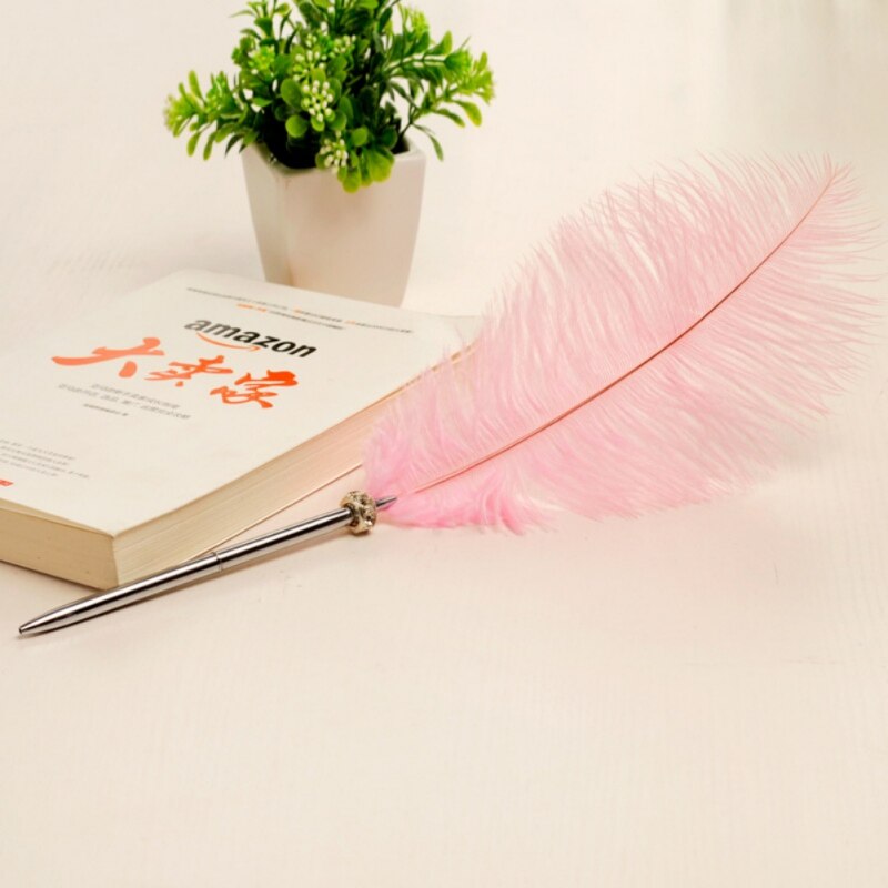 Creatieve Kleur Veer Metalen Balpen Ganzenveer Duurzaam Nuttig Dagelijks Briefpapier Kantoor Thuis Leveringen