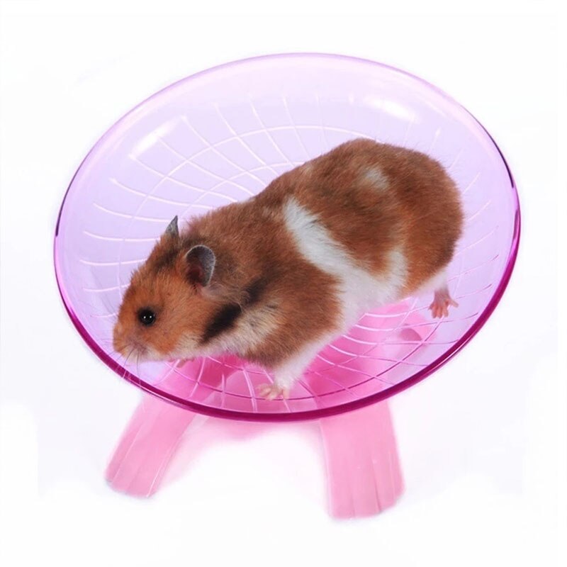 Pet Hamster Flying Saucer Exercise Wheel Hamster Mouse Running Disc Toy Cage Accessories Pet Hamster Toy