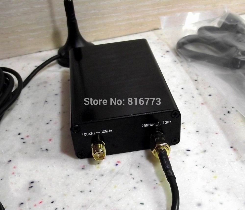 100KHz -1.7GHz UV HF RTL-SDR USB Tuner Receiver R820T+8232 + Antenna