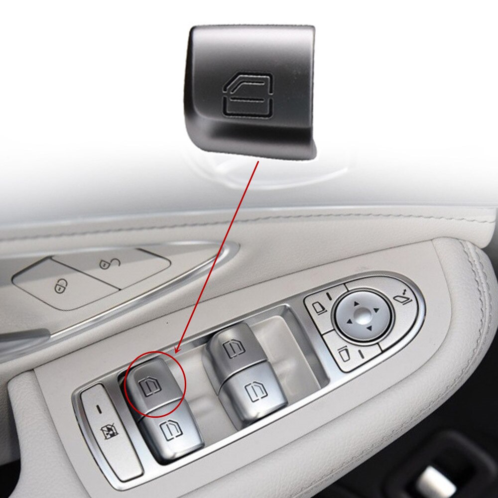 Car Window Button Glass Lifter Control Switch Trunk Tailgate Boot Luggage Back Door for Mercedes-Benz C class W205 GLC W253: Blue