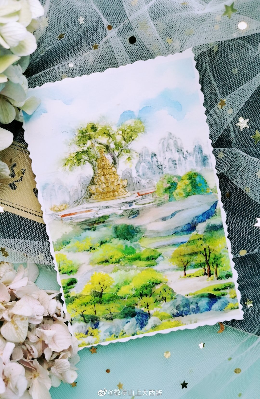 5 Meter Roll Luisteren Wind, Land Washi Landschapsarchitectuur, Binnenplaats Landschap, Oude Stijl