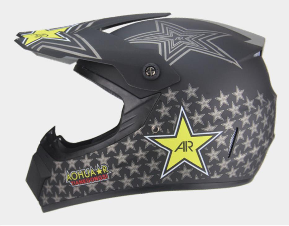 Mat Zwart Helm Kind Baby Latka Motocross Full Body Protect Armor Moto Helm Knie Elleboog Guard Hoofd protector Fietsen combin