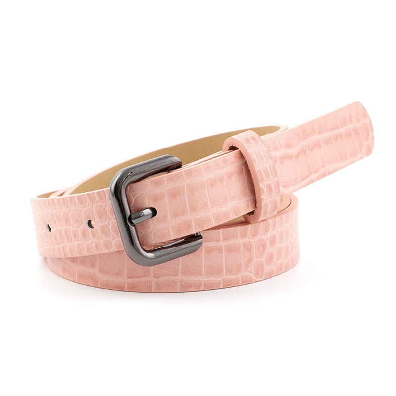 Eidechse haut Schlangen muster PU Leder gürtel frauen Stein textur pin schnalle Gürtel bund für jeans kleid p84