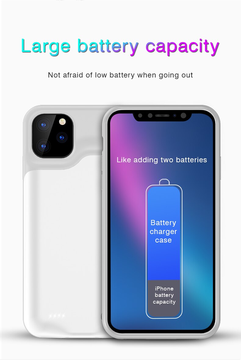 Batteriladerveske til iphone 12 12 mini 12 pro 12 promax universell bærbar powerbank lader lader