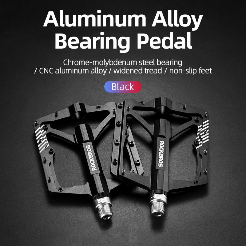 ROCKBROS Fahrrad Pedale Straße Mountainbike Pedal Kohlenstoff Fiber Aluminium Legierung Nicht-Unterhose Plattform Fahrrad Zubehör Flache MTB Pedale: 2018-12BBK