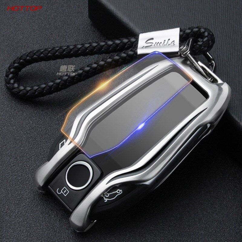 Metall + silikagel bil led display nøkkel deksel etui for bmw 7 series  i8 740 730li x3 x5: Et sølv 3 stk