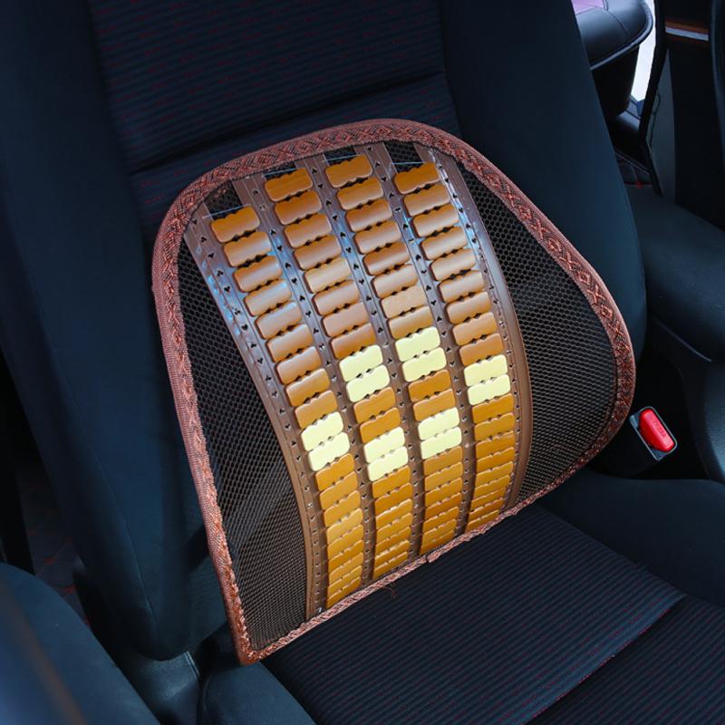 Asiento Lumbar para asiento de coche, 4 colores, asiento de verano, respaldo Lumbar transpirable, cojín de cintura para oficina, cojín de Interior para coche, suministros de cojín: 3