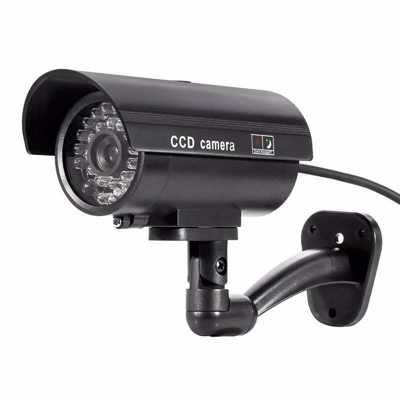 Nep Camera Beveiliging TL-2600 Waterdichte Outdoor Indoor Beveiliging Dummy Cctv Surveillance Camera Night Cam Led Flash Rode Led
