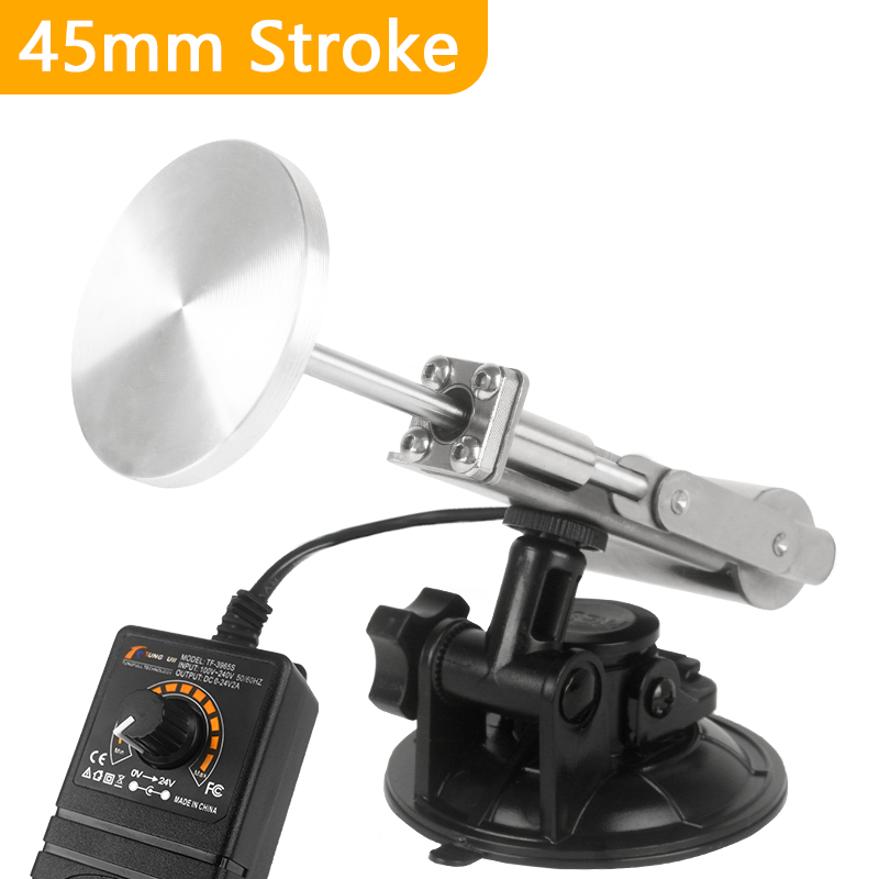 39mm/45mm Stroke Telescopic Linear Actuator With 60mm Suction Cup Mini DC Reciprocating Mechanism Motor 100V-240V 30~350RPM