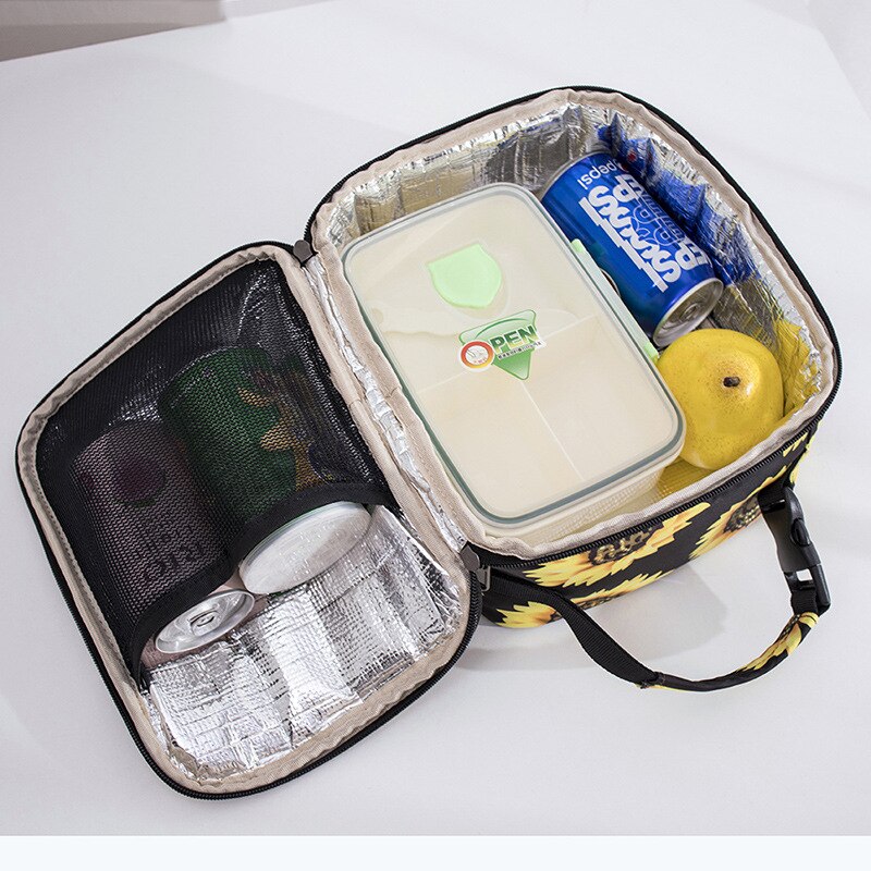 Lunch Tas Studenten Aluminium Film Picknick Oxford Doek Lunchbox Tas Shou Lunch Tas Plezier Doos Dai