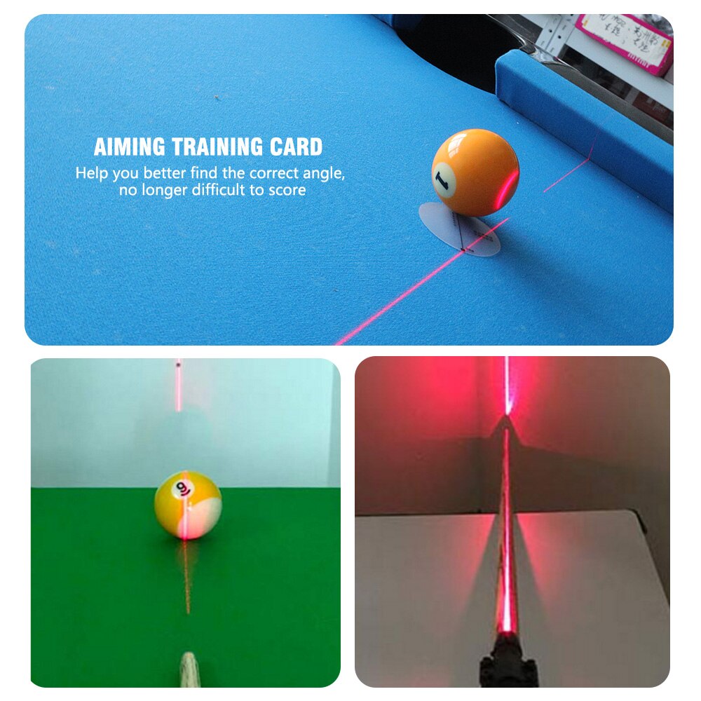 Biliardo stecca laser mirino attrezzatura per l'allenamento del biliardo colpo azione correzione dispositivo di pratica del biliardo nero otto palla pratica
