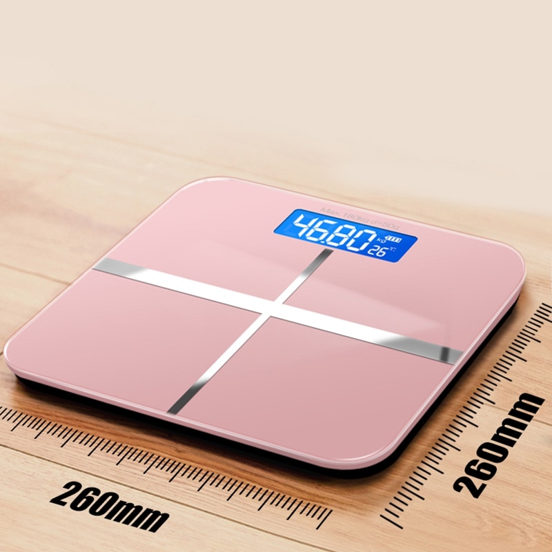 Household Bathroom Scale Digital Precision Weight Scale LCD Display Glass ligent Electronic Scale