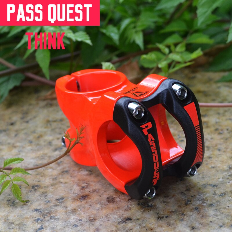 PASS QUEST alloy Bicycle stem DJ/AM/FR/DH Downhill Mountain Bike stem 0 degree 45MM Stem for XC AM MTB Mountain Bike Bicycle