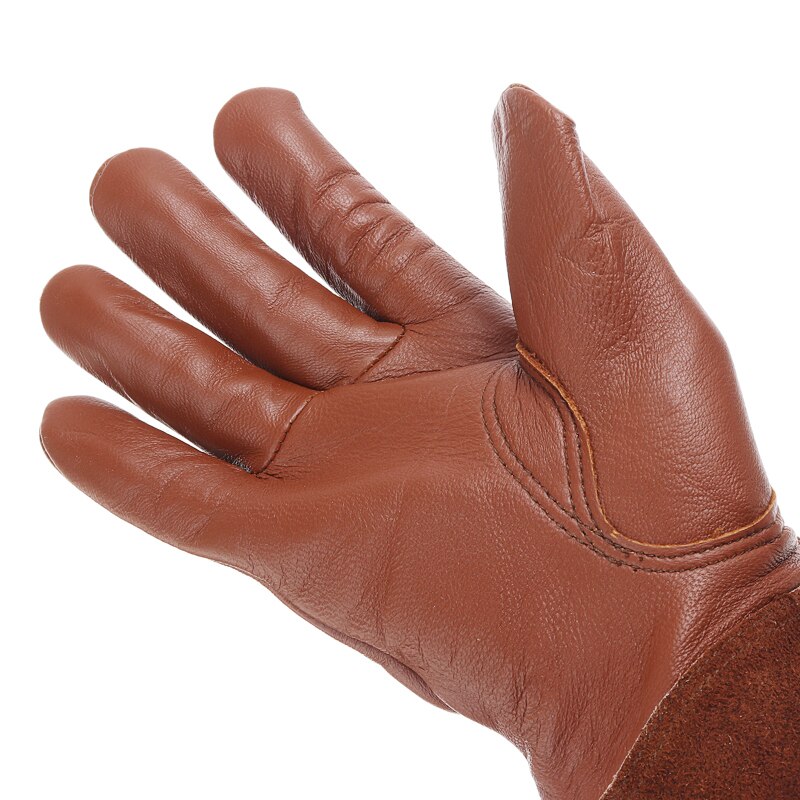 Guantes de poda de rosas para trabajo pesado, manoplas de manga larga a prueba de espinillas, para jardín y soldadura, 1 par