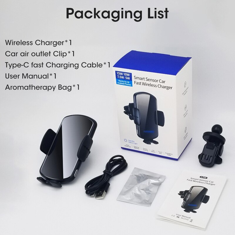 15w magnetische kfz-ladehalterungen für kabelloses laden mit magsafe-technologie für iphone 12, 13 pro max, mini und qi-schnellladefunktion.