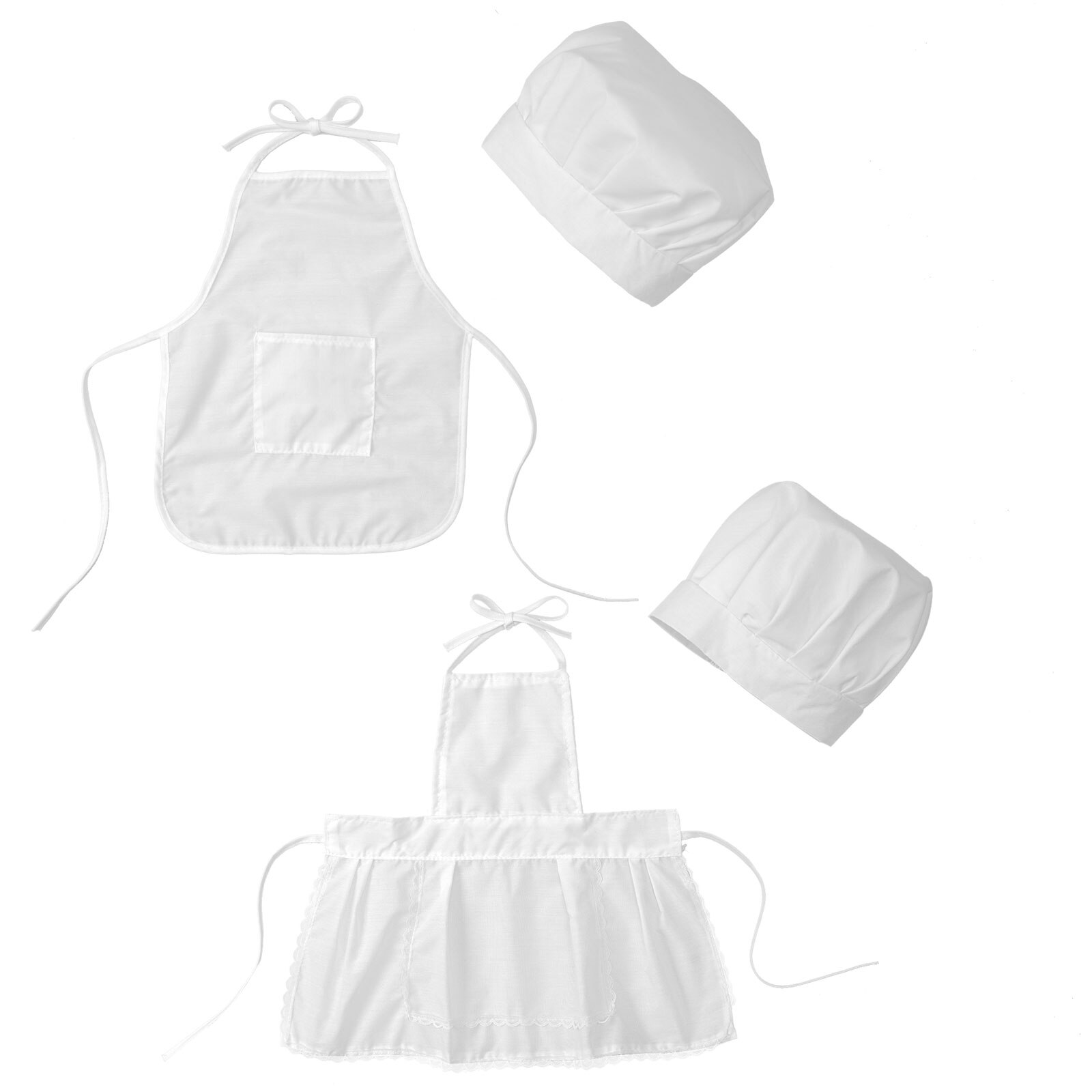 Newborn Clothes Cute Cook Uniforms Baby Boys Girls Cosplay Kitchen Cooking Apron Hat Costumes Set Birthday Photography Outfits