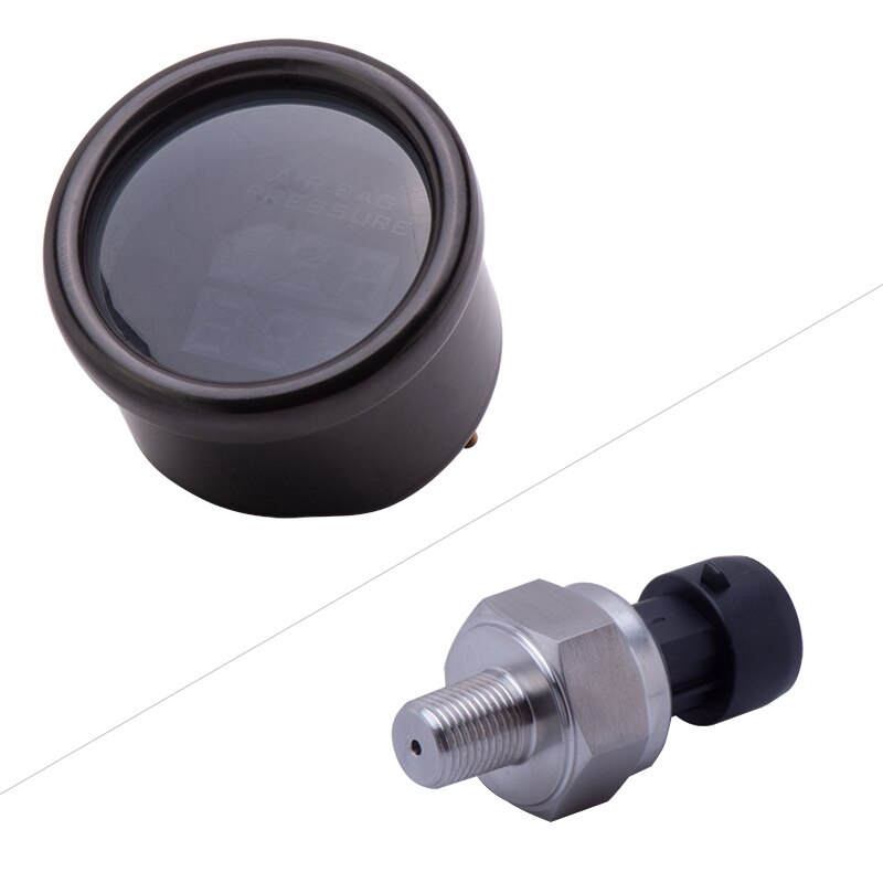 2&#39;&#39; 52mm Dual display Air Suspension Gauge Air Ride Air Pressure Gauge 20Bar 220Psi With 2pcs 1/8NPT sensors and 2m wire