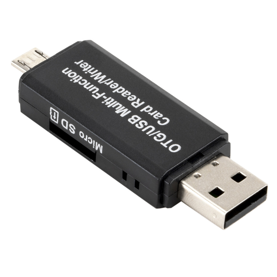 WVVMVV OTG Micro SD Card Reader USB 2.0 Card Reader 2.0 For USB Micro SD Adapter Flash Drive Smart Memory Card Reader