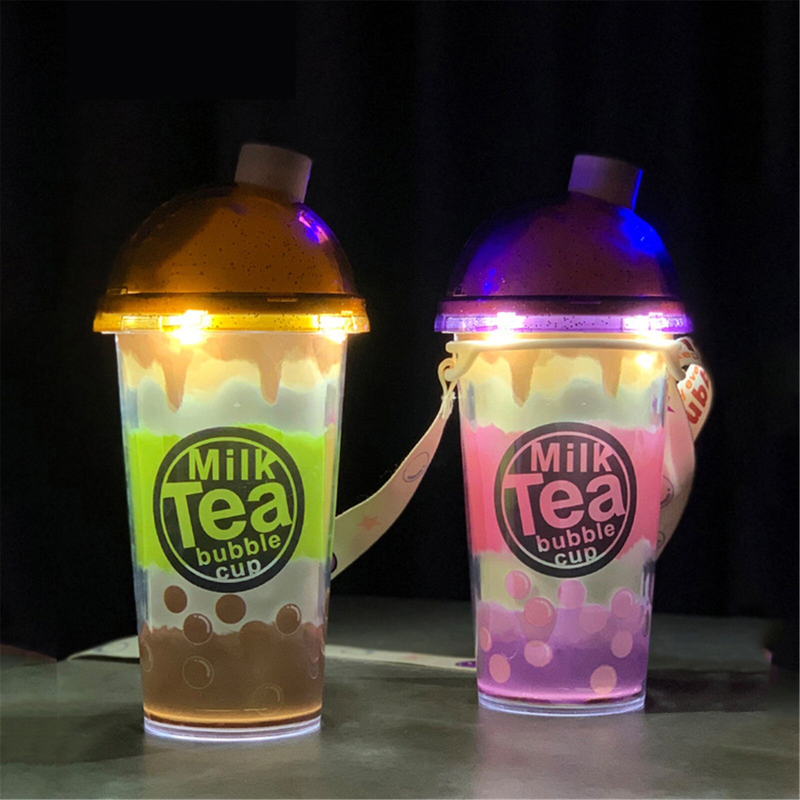 Melk Thee Cup Bubble Machine Automatische Bubble Blower Maker Knipperende Klinkende Voor Kids Kinderen Outdoor Indoor Party Games Speelgoed