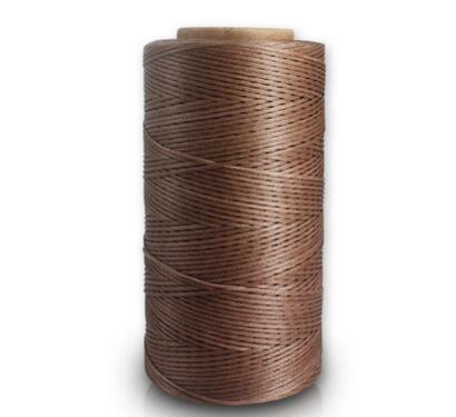 260 M/Roll 0.8 Mm Gewaxt Leer Draad Wax Katoenen Koord String Riem Touw Bead Voor Diy Handwerk Tool hand Stiksels Draad: middle brown