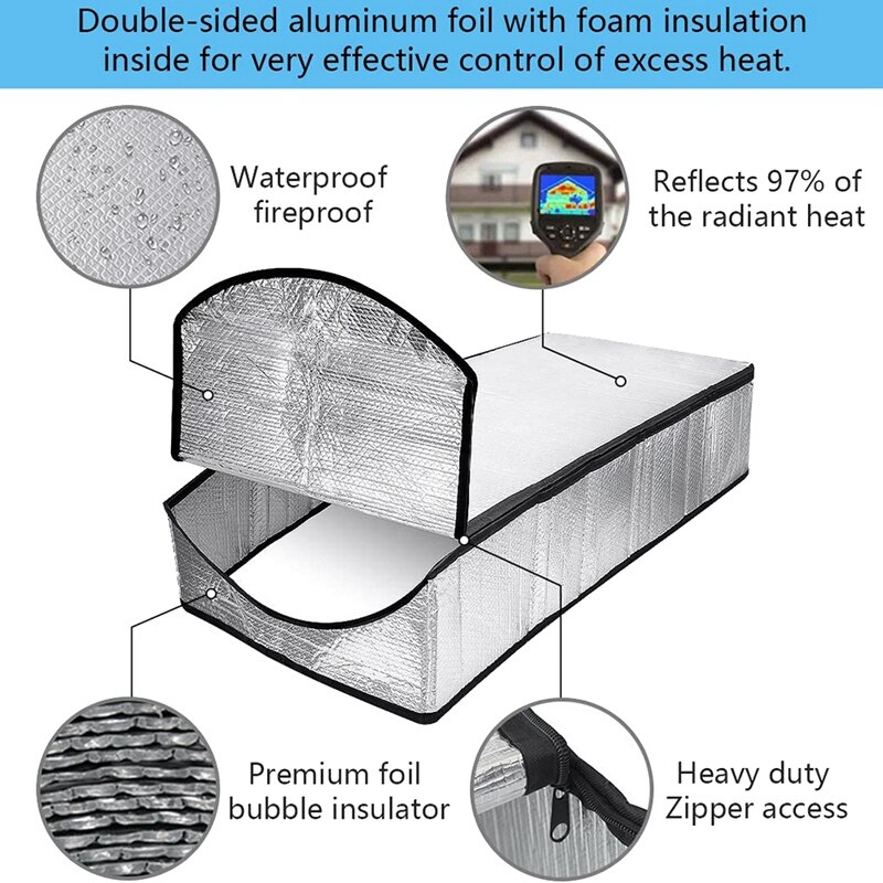 Ladder Dust-Proof Attic Staircase Insulation Cover Kit with Installation Tools Dustproof Seismic and Heat Insulation