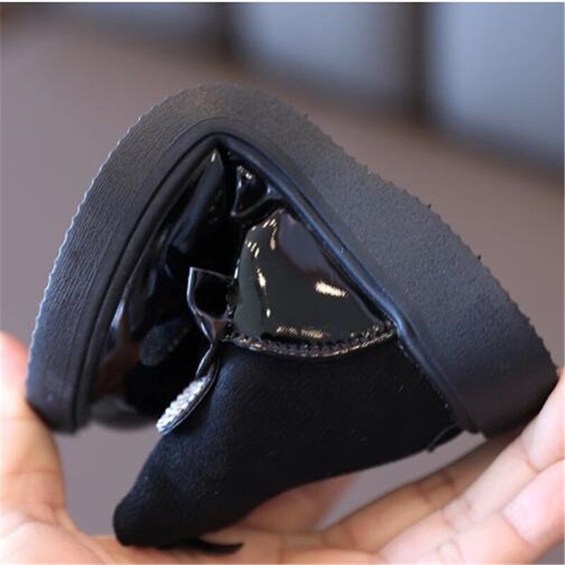 Schleifen-lackleder-kinderschuhe, stiefeletten, chelsea-Stiefel für babys, winterschuhe für freundlicher, mädchenschuhe, schneestiefel für #39- 1-6