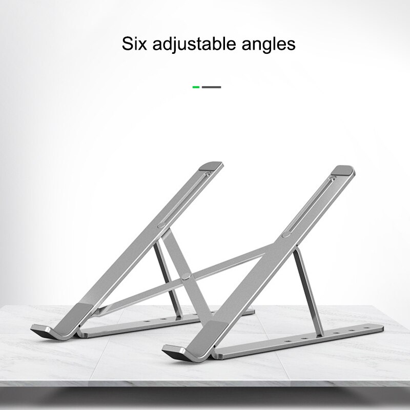 Portable Folding Aluminum Adjustable Notebook Stand Foldable Laptop Stand Holder LFX-ING