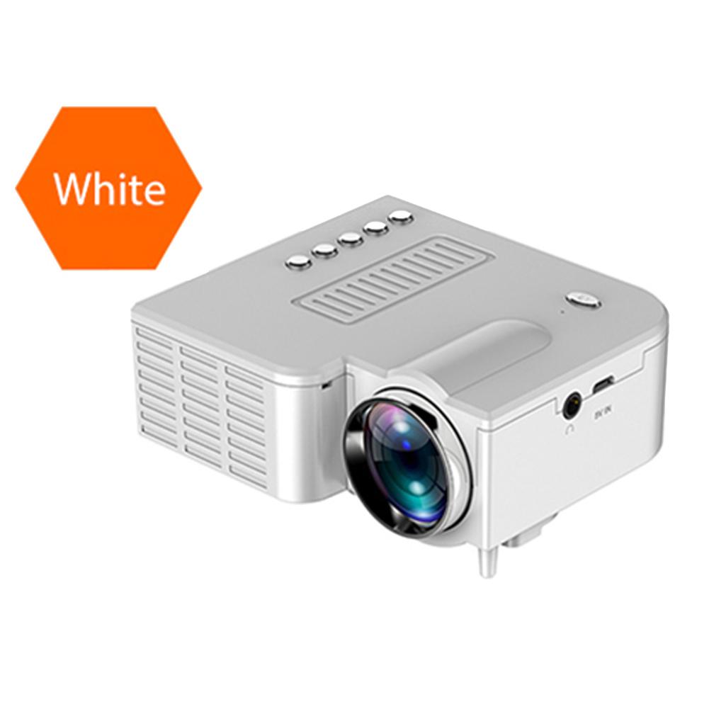 UC28C Portatile Video Proiettore Home Theater Cinema 50 Lumen di Luminosità LCD Sorgente di Luce Ufficio Supplie Supporto Per Smart Phone: White