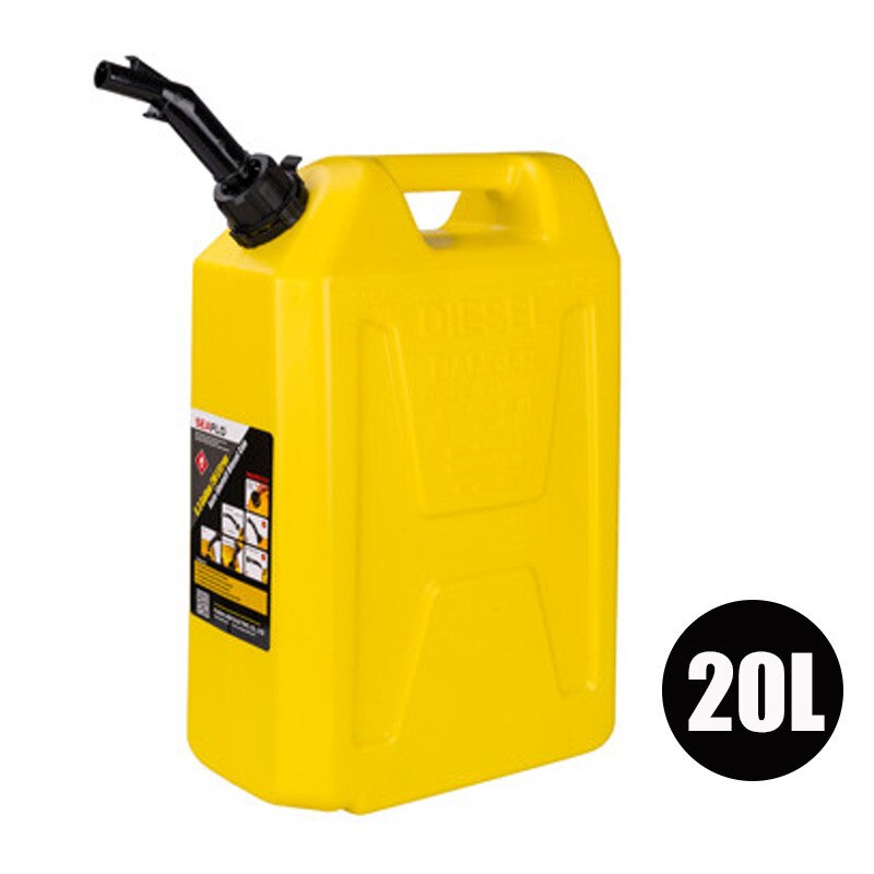 Jerry Can Gas Fuel Oil Tank 5L 10L 20L Plastic Petrol Car Gokart Spare Container Gasoline Petrol Tanks Canister ATV Motorcycle