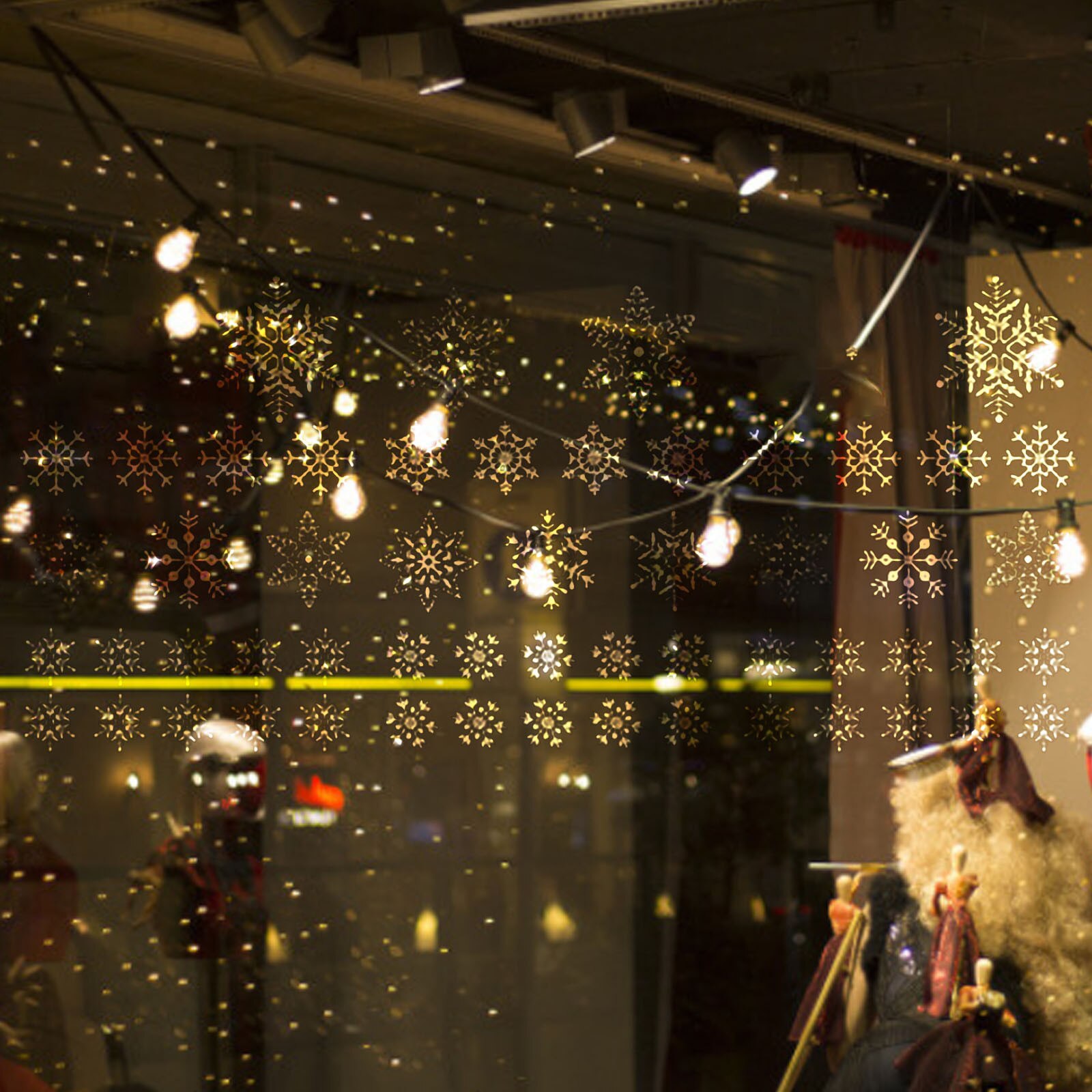 winter snow window Stickers Home window electrostatic stickers snowflake shape Glass stickers