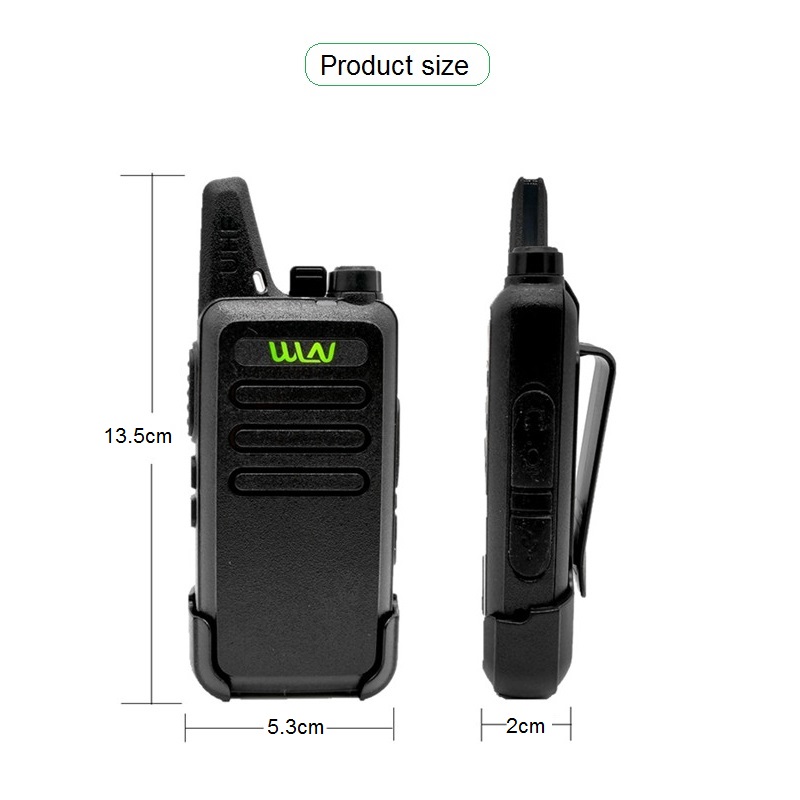 Mini Radio portátil 400-520MHz 5W 16 canales UHF transceptor Walkie Talkie WLN KD-C1 Talki Walki BAOFENG BF-888S UV5R Quansheng