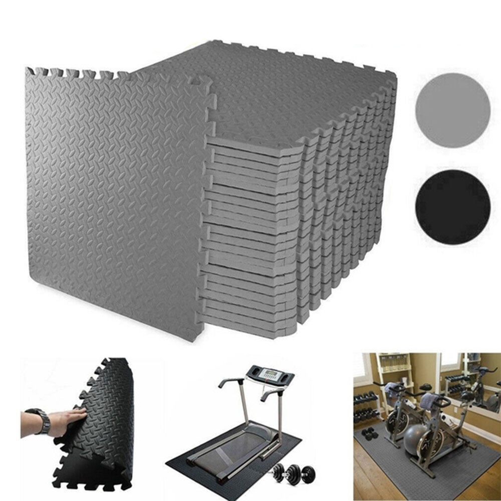 8/10/12/16 stk 30*30*1.2cm skjøteteppematte fitness sklisikker yogamatte gym hjemmetreningsmatte treningsunderlag gulvbeskyttelsesmatte