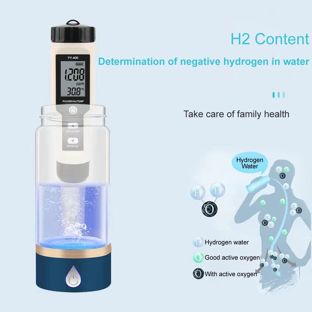 H2 Waterstof-Rijke Water Test Pen Ppb Negatieve Waterstof Ion Concentratie Detectie Pen Meten Watergehalte Waterstof Test Pen