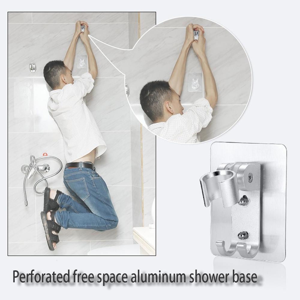 Shower Head Handset Holder Rack Bracket Suction Cup Shower Holder Wall Mounted Shower Holder For Bathroom Accessory