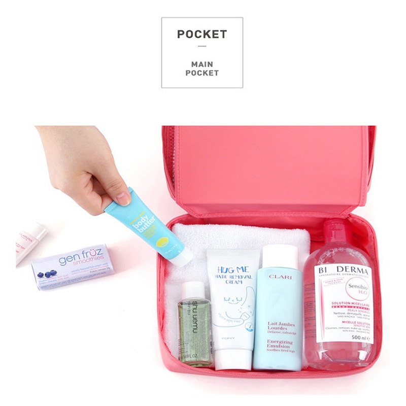 Bolsa de maquillaje XZP para exteriores para chica, neceser para mujer, neceser de lavado, organizador de maquillaje, Kit de almacenamiento de viaje, bolsa con múltiples bolsillos para mujer