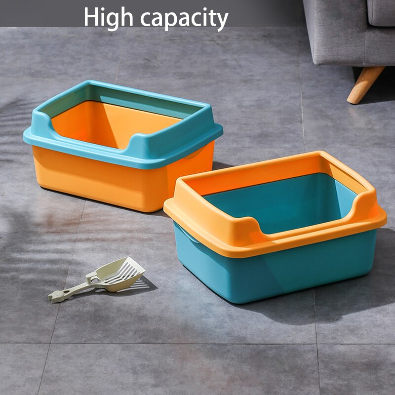 Large Extra Large Semi-Closed Sandbox Cat Cat Litt... – Grandado