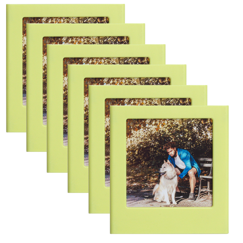 Magnetische Bilderrahmen für Fujifilm Instax Platz SQ1 SQ6 SQ10 SQ20 SP-3 Filmpapiere, doppelseitige Magnete Kühlschrank Bilderrahmen: Grün