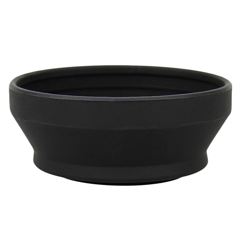 Rubber Lens Hood Tele Wide-Angle Standard 49mm 52mm 58mm 55mm 62mm 67mm 72mm 77mm Telephoto + Lente Cap For Canon Nikon Sony