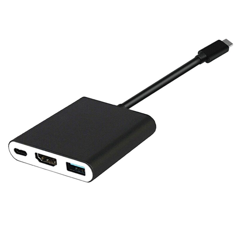 Adaptador USB 3,0 tipo C a HDMI Cable convertidor HUB Dock convertidor tres en uno para Samsung DEX Nintendo