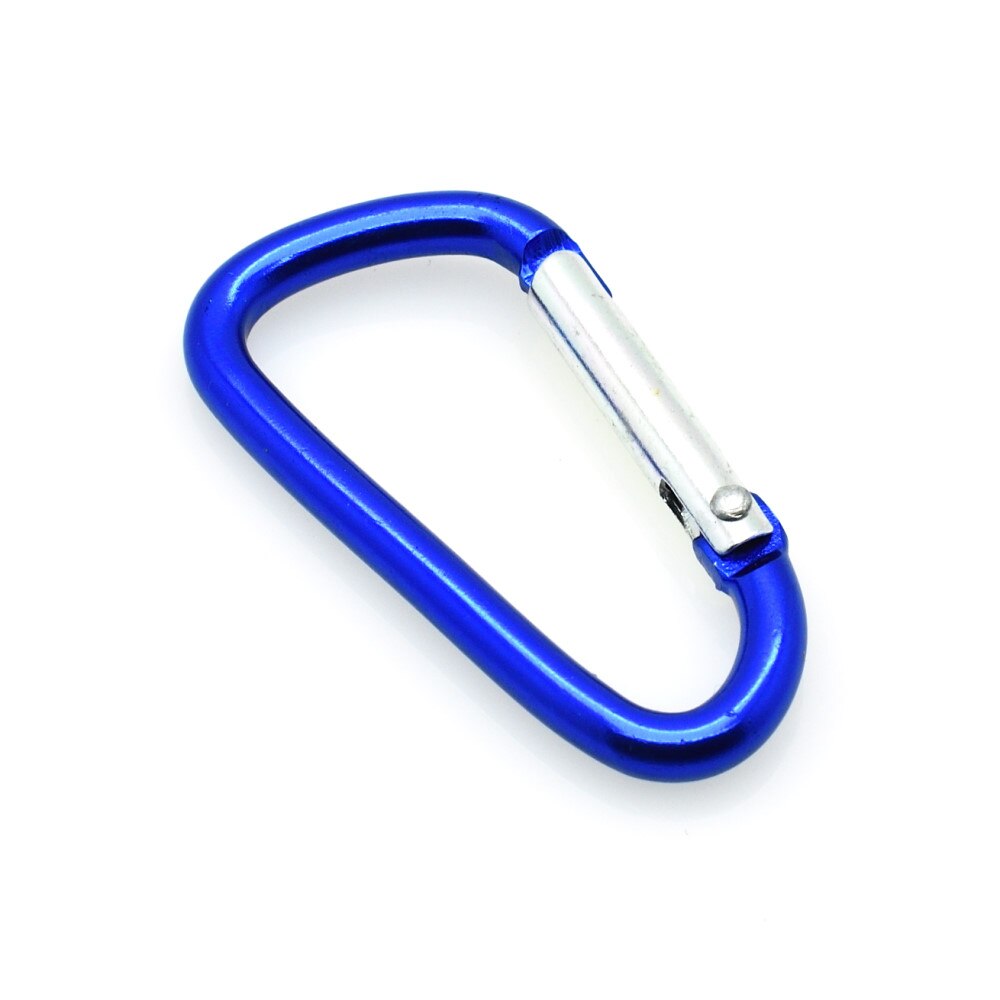 5 stks Aluminium Karabijnhaak Karabijnhaak Sleutelhanger Voor Paracord Outdoor Activiteiten Wandelen Camping 8 Kleuren: Blue