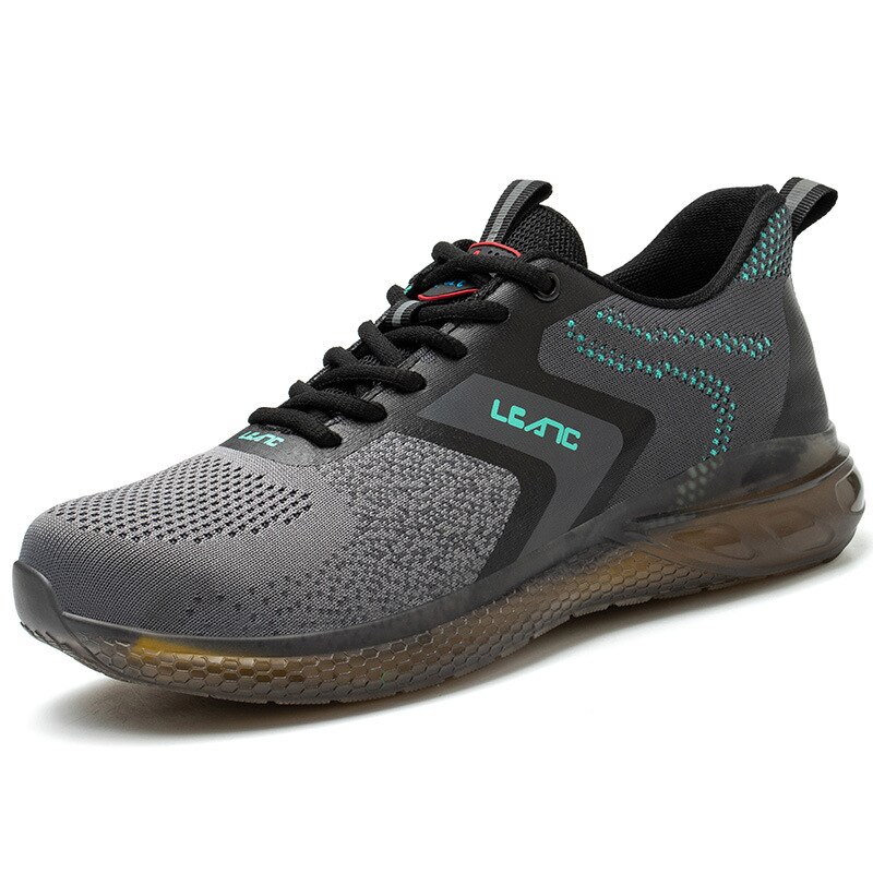 Buty robocze bhp męskie niezniszczalne stalowe Toe buty do pracy niezniszczalne męskie trampki bezpieczeństwa anty-przebicie męskie buty robocze: GRAY / 42