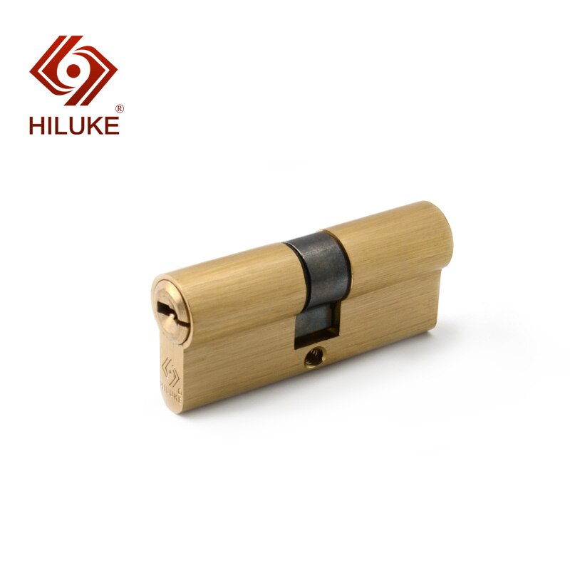 HILUKE hardware 70mm brass alloy door lock cylinder Europe stander lock core high secure key cylindre de porte deur cilinderslot