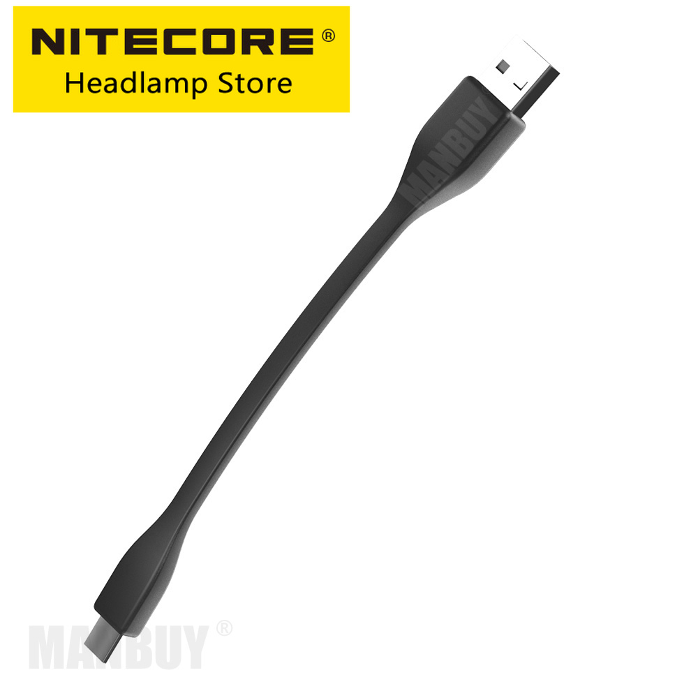Nitecore Type-C/Micro-Usb Naar Flexibele Usb Stand Opladen Kabel Voor Tup Buis Tipse TIP2 Tini mh Serie Zaklamp HC65 Koplamp
